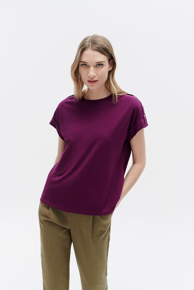 T-shirt tonie violet clair femme
