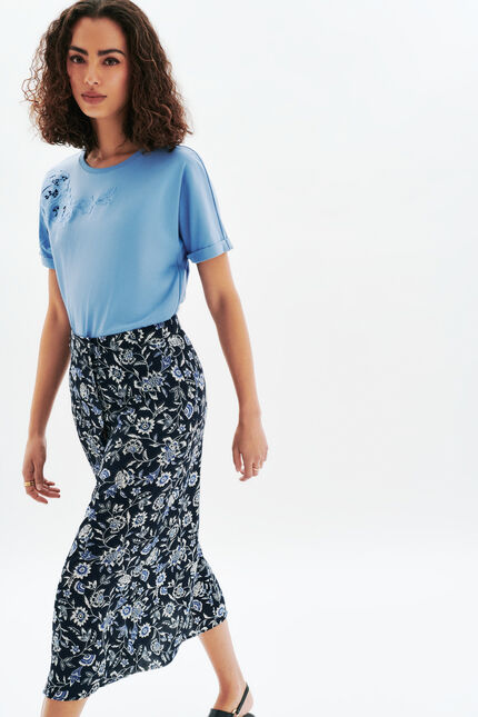 Rok Jdiane2 marineblauw vrouw