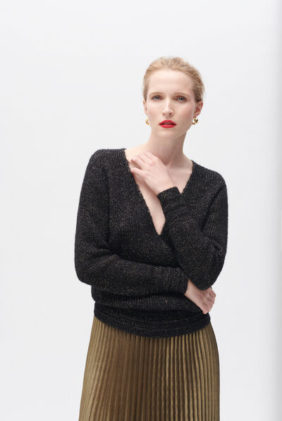 Pull monica noir femme