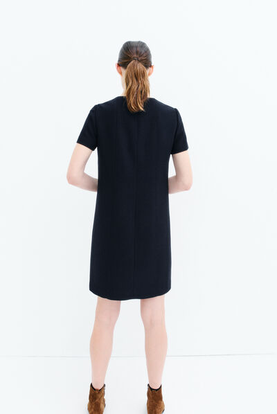 robe saphir bleu marine femme