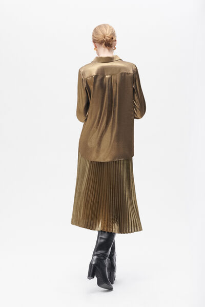 Blouse cjamie4 couleur or femme