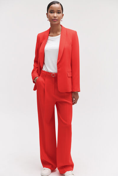 Blazer janis structuré et coloré rouge femme