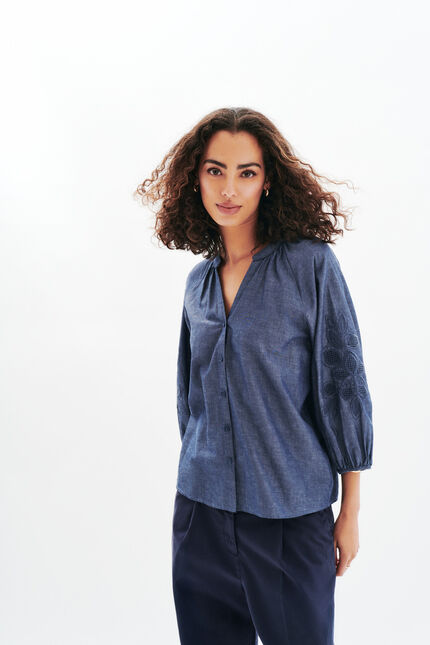 Caubie-Hemd marineblau damen