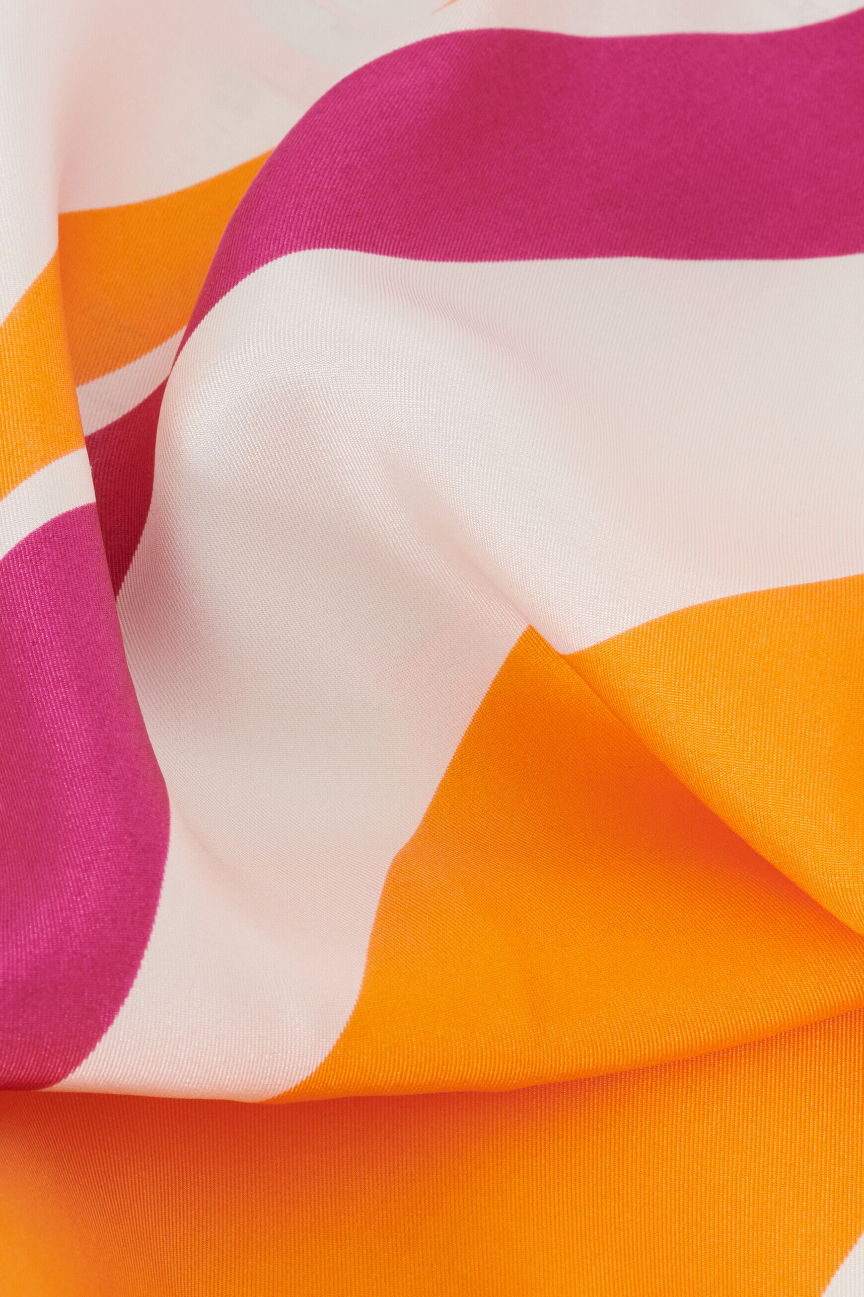 Foulard Line 100% soie rose fushia femme