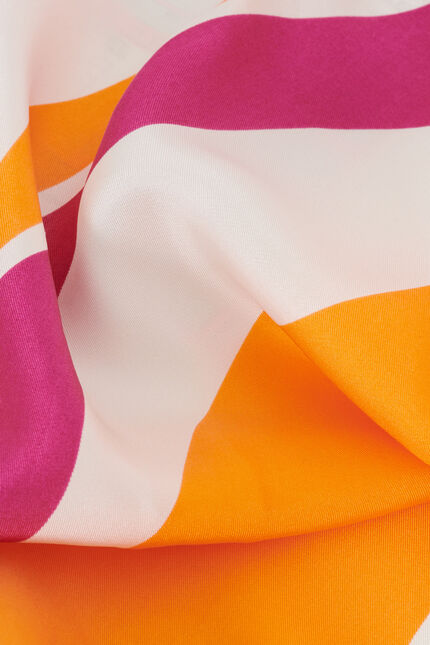 Foulard Line 100% soie rose fushia femme