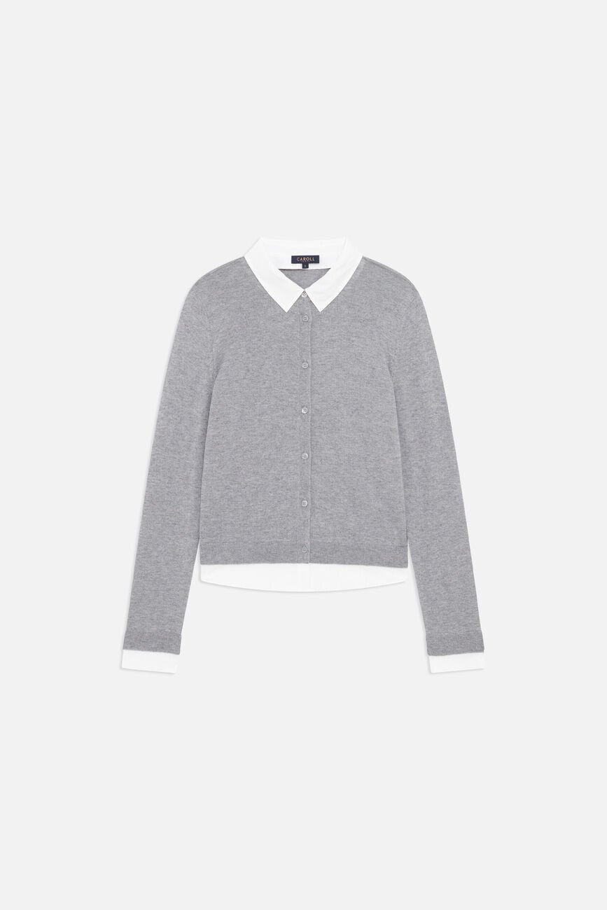Pull Mlenny gris femme