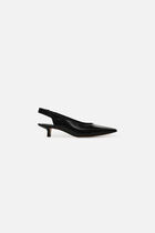 Escarpi natural leather sandals black woman