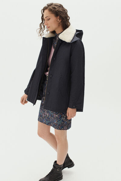 parka ernest bleu marine femme