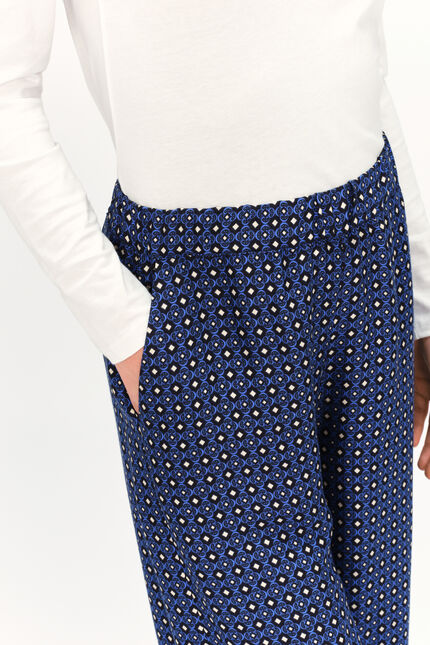Pantalon pimeo bleu turquoise femme