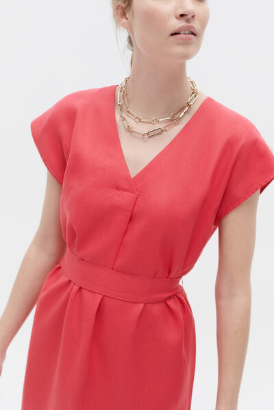 Robe rfaustine rose femme
