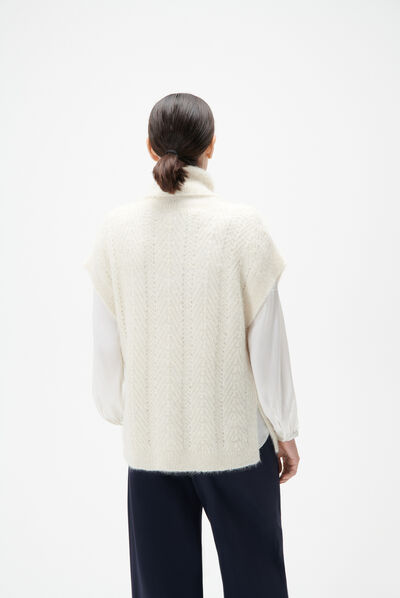 Pull mfiona ivoire femme