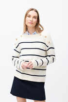 Mloic sweater ecru woman