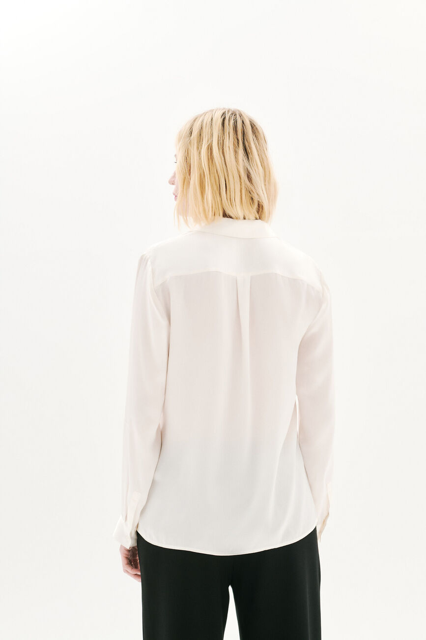 chemise jeanne b 100% soie ivoire femme