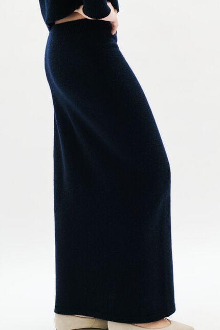 Gonna Jlorenzo blu navy donna