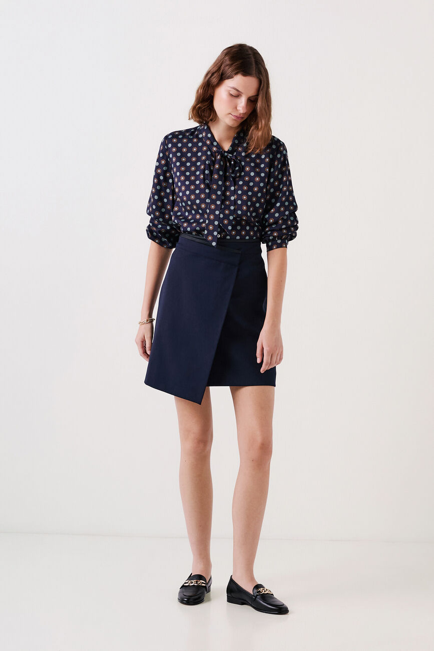 comeo shirt navy blue woman