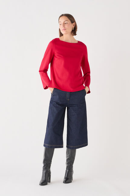 Blouse carmin rouge femme