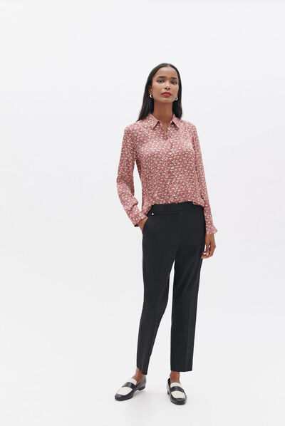 Pantalón pcesar negro mujer