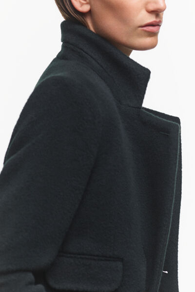 Manteau numero3 c1 vert fonce femme