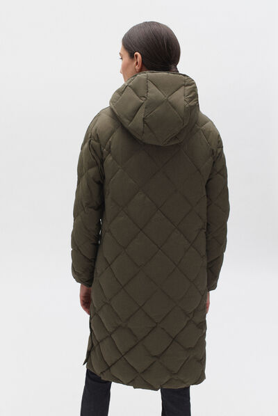 Piumino Alfred verde cachi donna