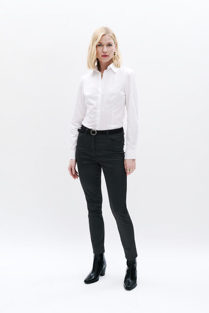 Pantalón Tony efecto revestido negro mujer