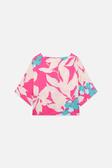 blouse cscarf rose fushia femme Blouse Cscarf rose fushia femme