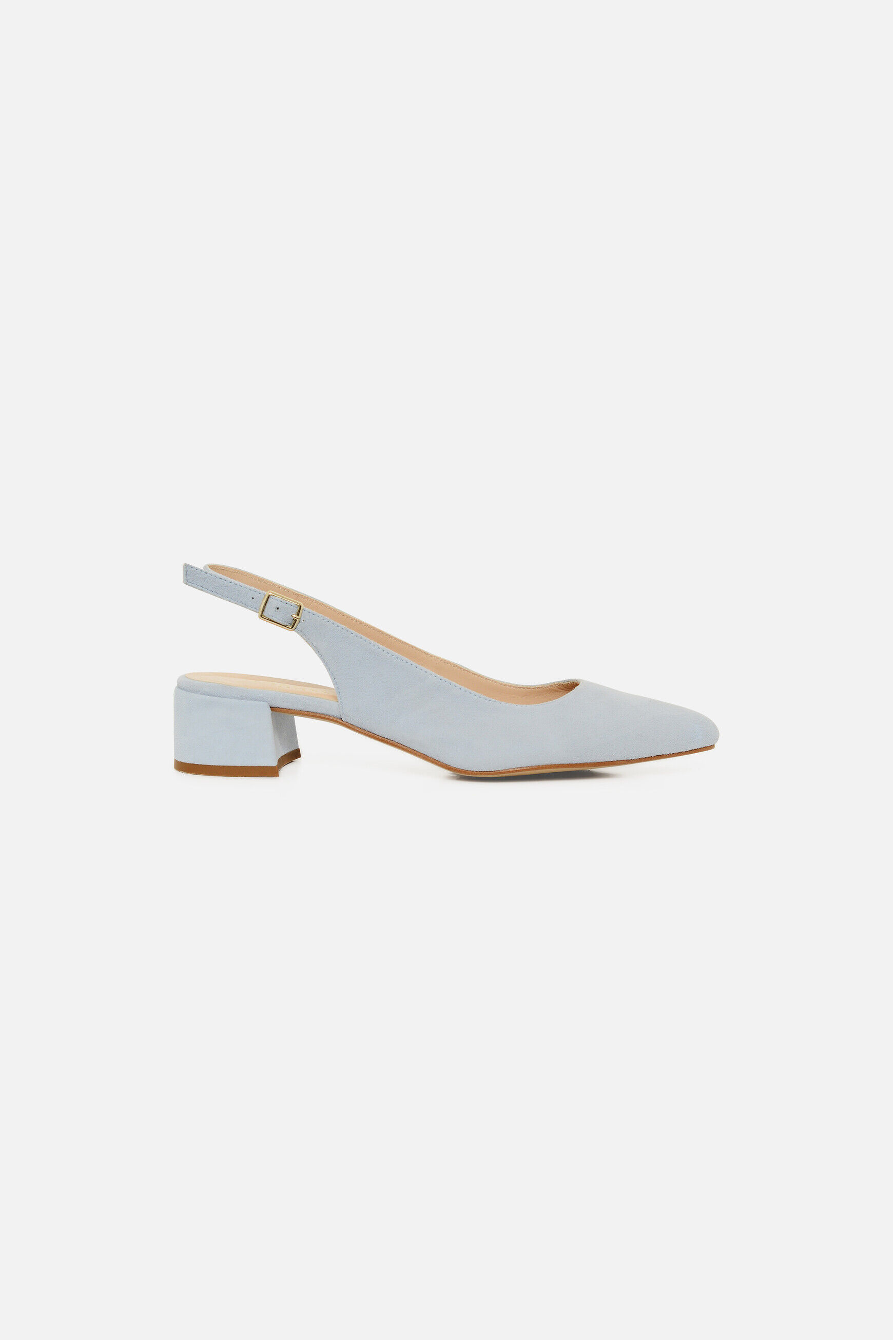 Sandales Alipa en cuir naturel bleu ciel femme