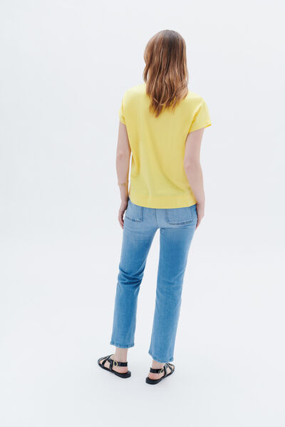 T-shirt tilda jaune femme