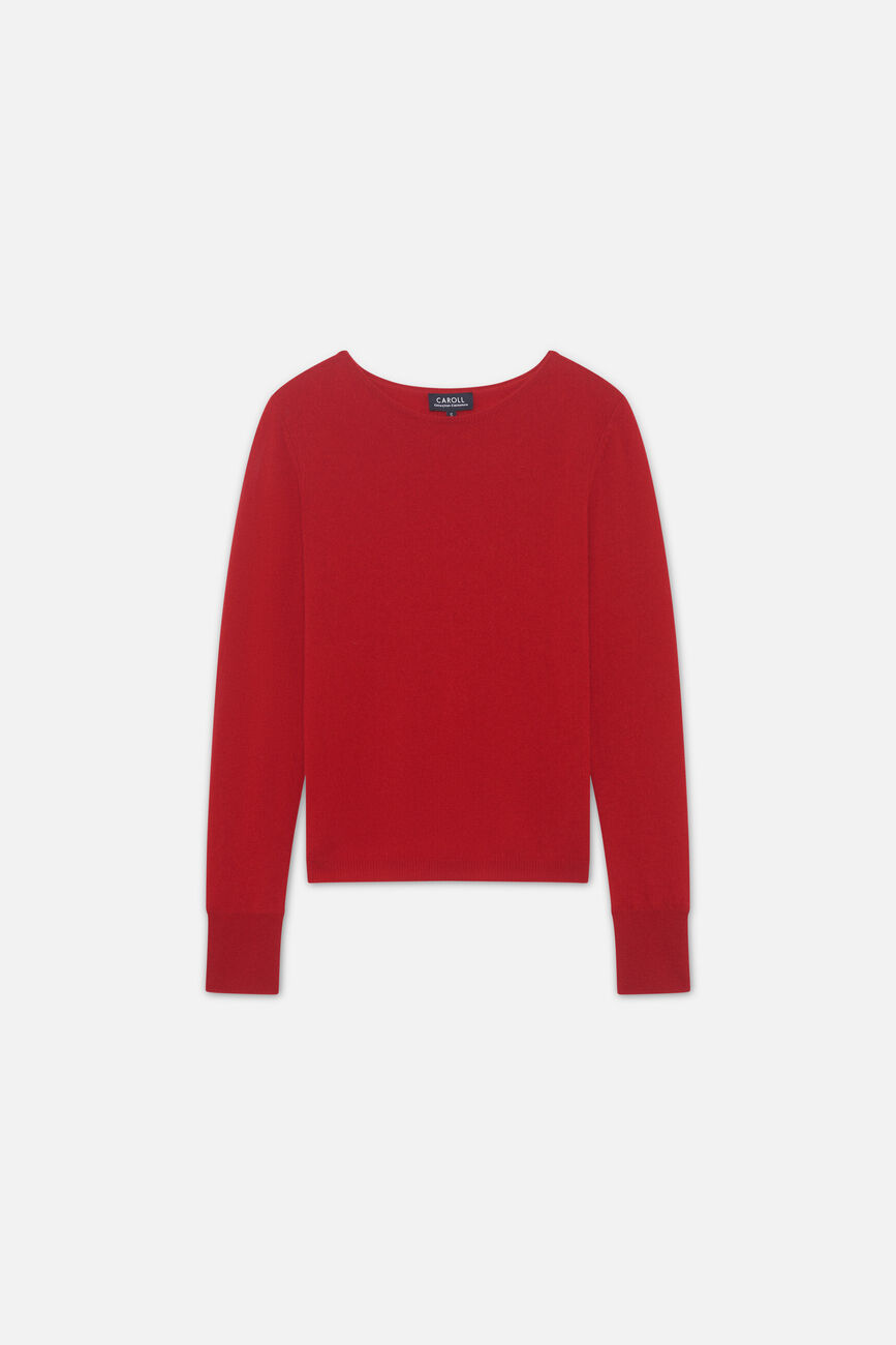 Mzoan 100% cashmere sweater red woman