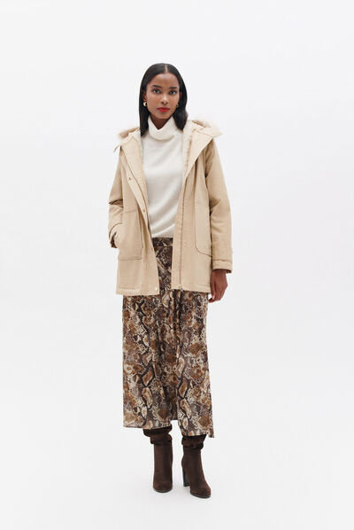 Parka galaska beige femme
