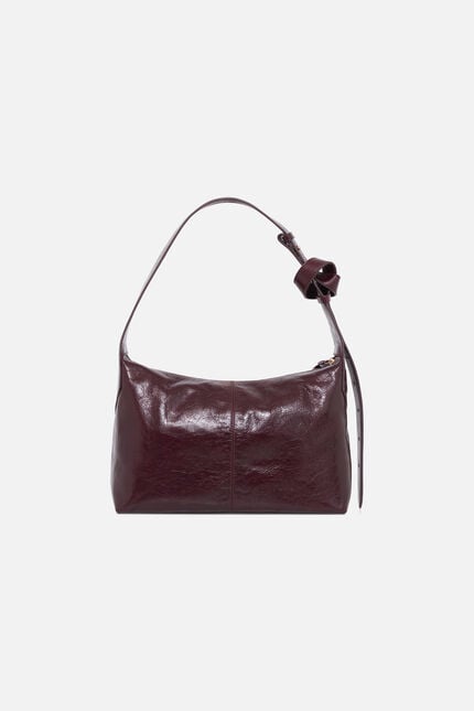Sac Soanecrink en cuir naturel bordeaux femme