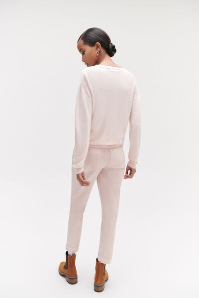 Pantaloni Appolo rosa chiaro donna