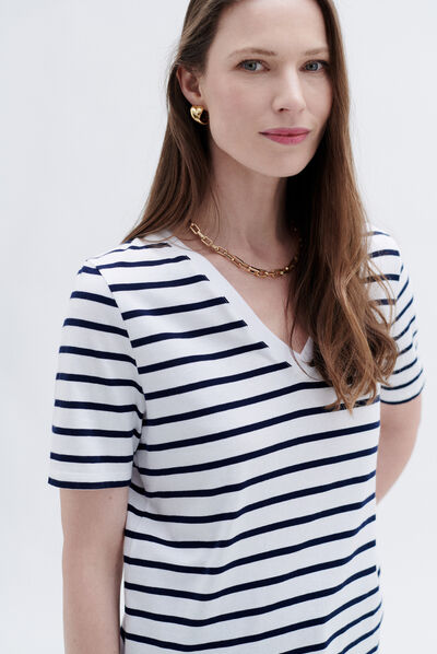 T-shirt tressie blanc femme