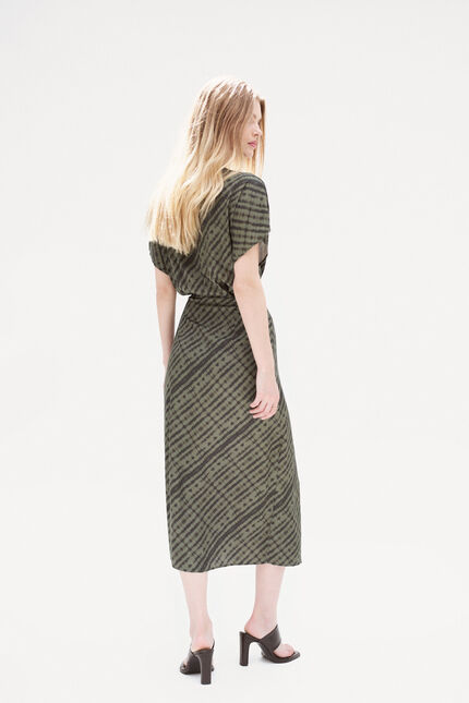 Abito Rashlys verde cachi donna