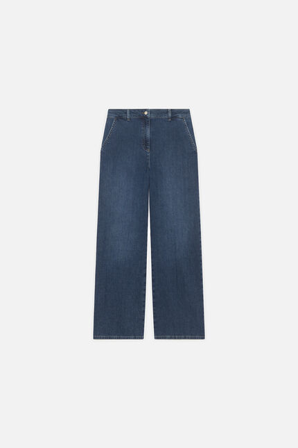 Pesuvio trousers stone denim woman