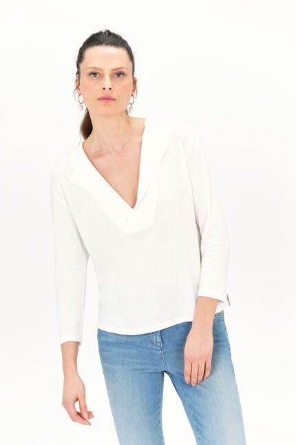T-shirt tart ivoire femme