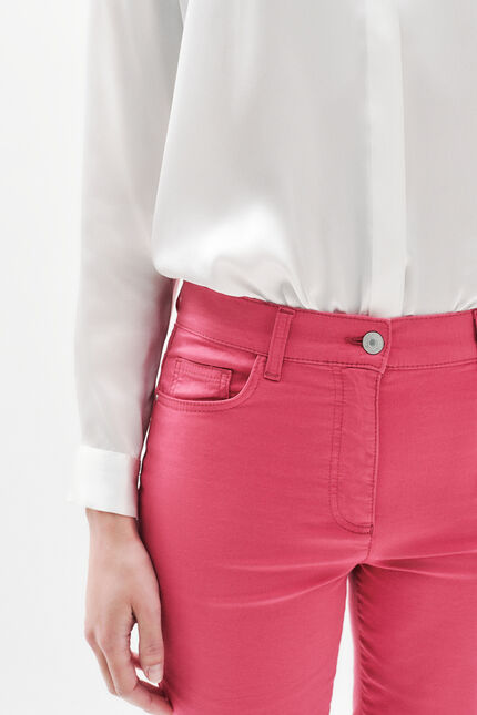 pantacourt mason rouge foncé femme