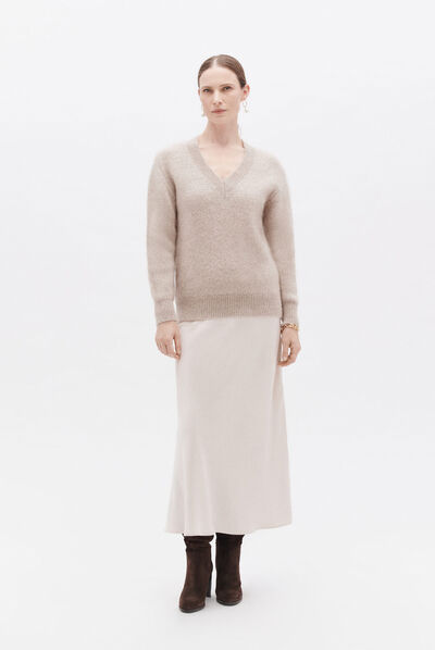 Pull melody marron femme