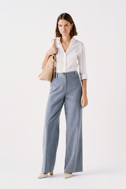Peluche Hose himmelblau damen