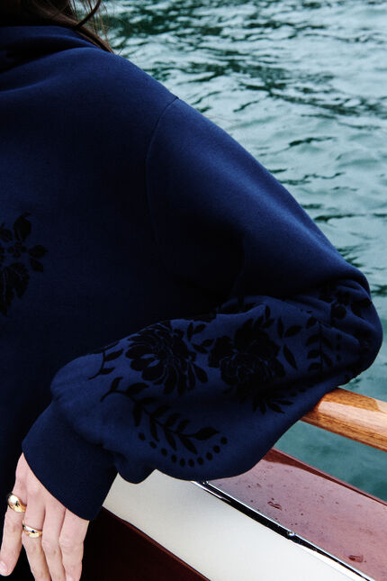 Sweatshirt Thoen bleu marine femme