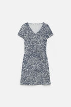bobby dress navy blue woman