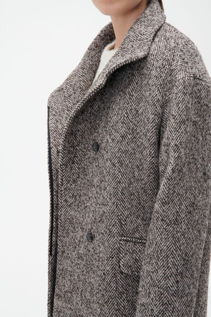 Gathieu coat taupe woman