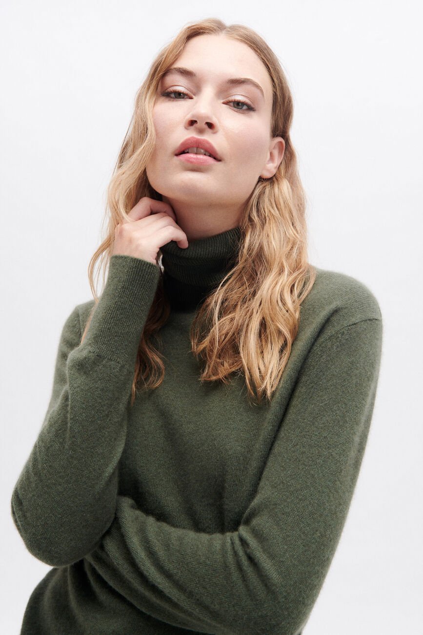 Maglione dylan b 100% cashmere verde chiaro donna