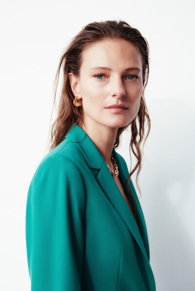 blazer antea b vert emeraude femme
