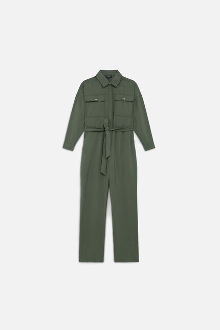 Mono carmin verde caqui mujer