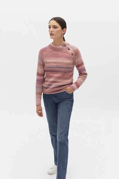 pull donia rose clair femme