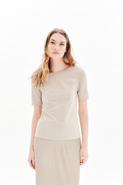 T-shirt Tines sable femme