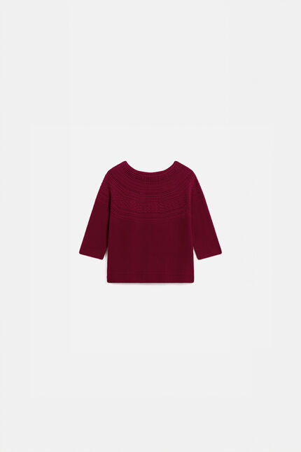 Pull mira rose framboise femme