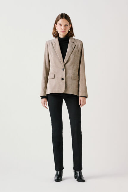 Veste vambre2 taupe femme