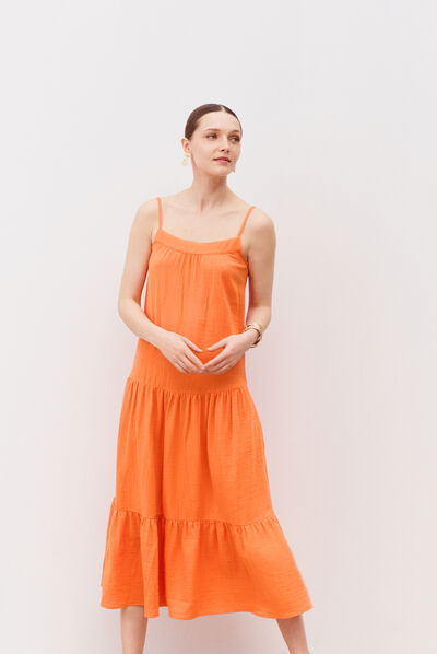 robe amanda orange femme