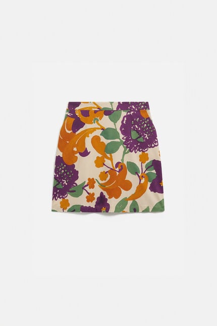 Jupe janya rose framboise femme
